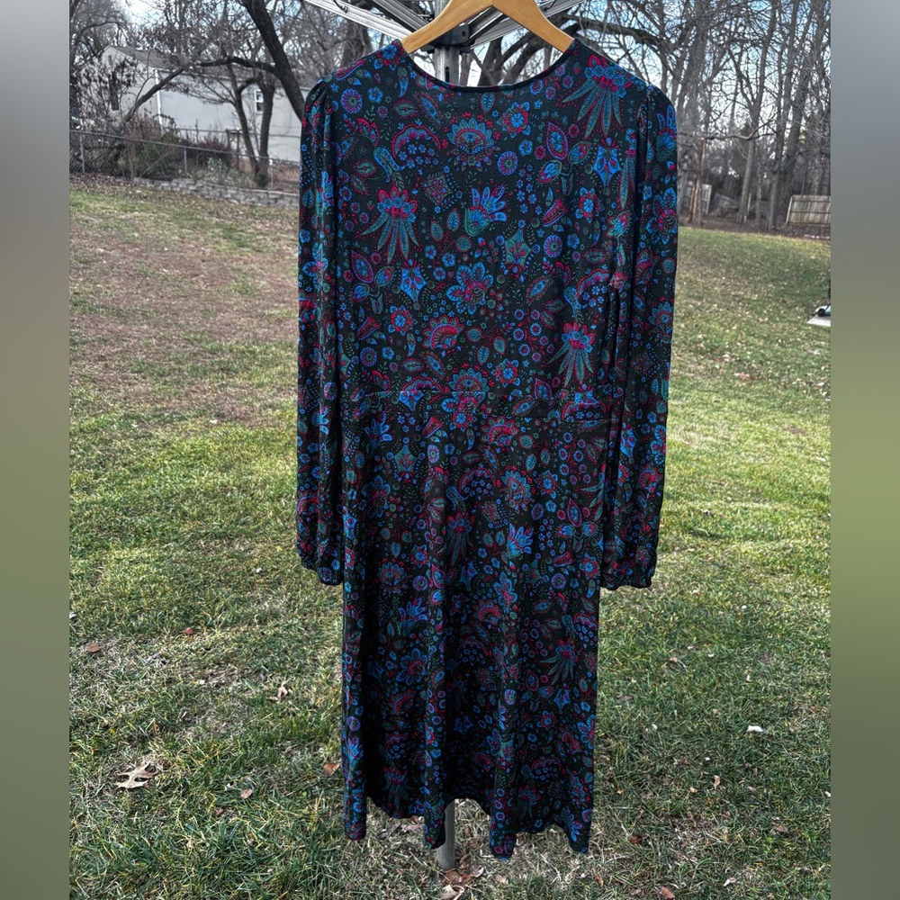 Boden Camille Jersey Midi Dress Women’s Multi-Color Size 12 R - Picture 4 of 9